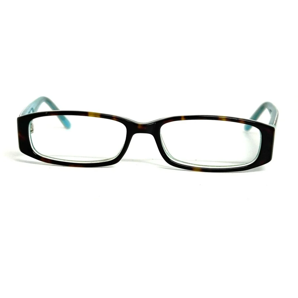Hello Kitty HK 218-1 Eyeglasses Tortoise Teal Rectangular Frames 48-15-125
